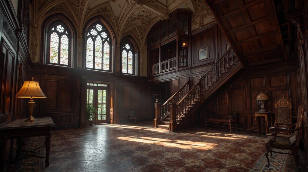 The gothic victorian style house is a domestic philosophy made of a rapid social change. Through a vertical composition, a sequential order and durable material it nurtured a sensitivity at daily life.