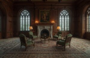 Victorian gothic interior style: domestic atmosphere as moral architecture