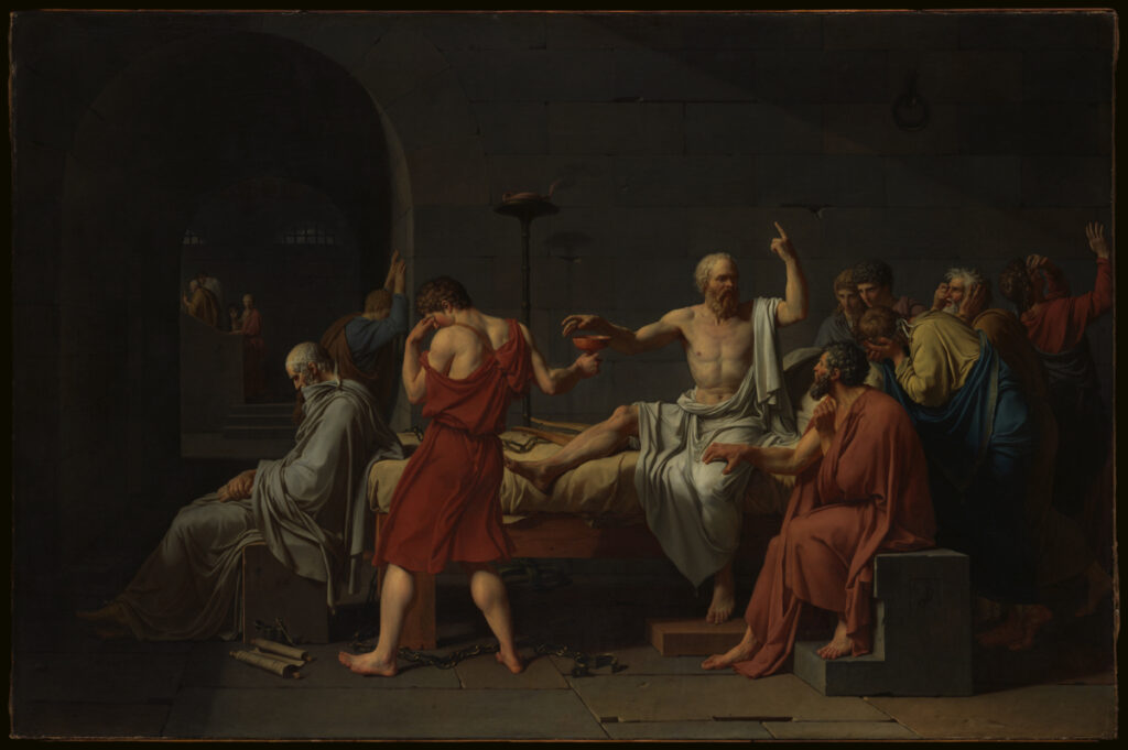 A career that spanned several pontificates, Jacques Louis David(1748-1825) was the superlative artist of French Neoclassicism and the most politically influential artist of his time.