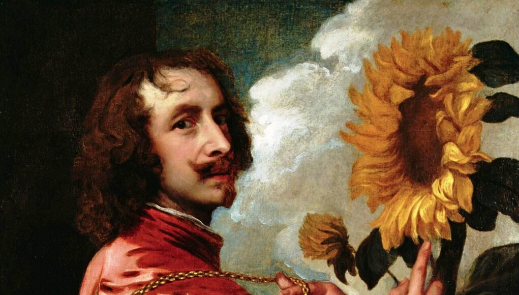 Anthony van Dyck - Self-portrait with a Sunflower