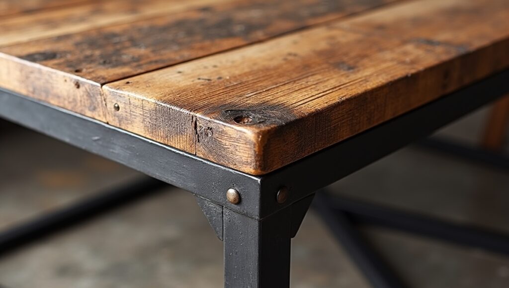 The Vintage Industrial Coffee Table Is Not a Trend — It’s a 20th-Century Workbench That Refuses to Die