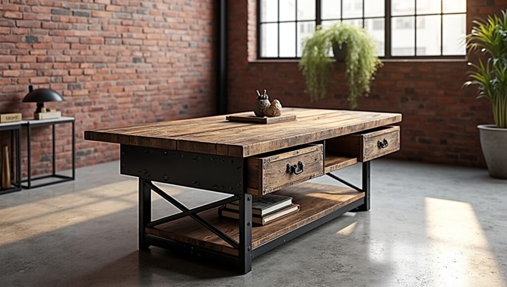 Vintage industrial coffee tables are easy to mistake for purely stylistic objects--whether it‘s choosing it to “go” with the brick walls or the leather sofa. But in fact these tables are part of a greater narrative: one of mechanization, work, early 20th century technological innovation and its visual consequences.