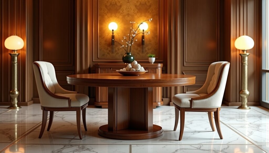 From the jazz-age dining rooms of the 1920s to the clean-lined optimism of the 1970s, a truly vintage table and chairs set carries its era in the grain of its timber and the logic of its joinery. Today’s market for vintage table and chairs for sale is booming—not only because these sets photograph well, but because they were often built to be lived with: solid teak and walnut, stout oak frames, steam-bent bentwood curves, chrome accents from the machine age, and upholstered seats that once signaled modern comfort. Yet the surge in demand has also blurred the line between authentic period pieces and clever reproductions. A trained eye looks past silhouettes to construction: tight mortise-and-tenon joints, dowels placed with purpose rather than speed, bookmatched veneers, weight and balance, and the honest wear that decades of use can’t help but leave. Certain styles announce themselves—Mid-Century Modern’s tapered legs and restrained profiles; Art Deco’s symmetry and glamour; Scandinavian Modern’s pale woods and humane proportions; rustic farmhouse sets built for utility, not display—but authenticity shows in the details: maker’s marks, original hardware, and finishes that have mellowed rather than merely “distressed.” Before buying, condition should be judged like a conservator would: wobble at the joints, checks for warping or leaf misalignment, repairs that hide beneath fresh stain, and chairs that no longer sit square. Online, the most common mistakes are trusting flattering angles, ignoring measurements, and overlooking structural issues masked by new upholstery. Restoration can be sympathetic, but aggressive refinishing may erase patina and reduce value—especially on sought-after modernist sets where original finish matters. Prices rise and fall with fashion, but the strongest demand continues for well-proportioned Mid-Century and Scandinavian examples, alongside rare Art Deco suites and robust farmhouse tables with provenance. Whether found in estate sales, antique shops, auctions, or online marketplaces, the best sets reward patience—and the buyer who learns to read history in wood, metal, and craft.