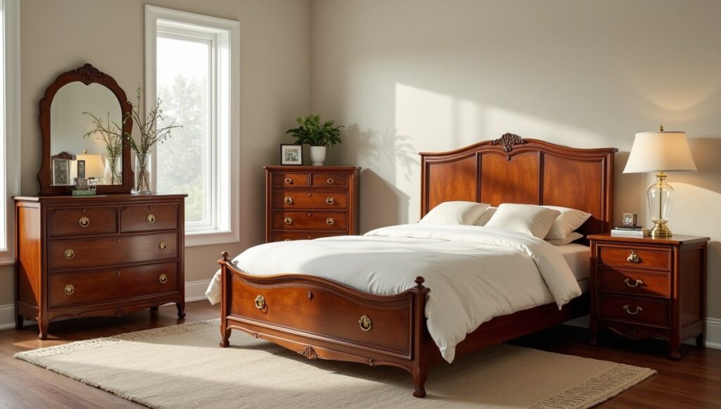 From its North Carolina beginnings, vintage Lexington furniture charts a distinctly American story: factory precision guided by old-world joinery, and tradition tempered by changing taste. Between the 1940s and 1980s, Lexington earned its name in bedrooms, dining rooms, and living spaces built for daily use—solid oak and walnut forms, cherry warmth, and mahogany veneers finished to a quiet sheen. Collectors still look for the brand’s signatures: crisp carved details, weighty case construction, brass hardware that has aged with dignity, and finishes that suggest careful sanding rather than hurried spray. Just as telling are the clues beneath—stamped or labeled marks, line names, and period-appropriate drawer interiors that help separate authentic pieces from later look-alikes. This legacy isn’t without complications. Sun-fading, veneer lift, loose joints, and replaced pulls can alter value, and restoration demands restraint if patina is to remain convincing. Yet in modern interiors, Lexington’s balance of traditional American profiles with mid-century and contemporary influences reads as intentional, not nostalgic—one reason well-preserved examples continue to command steady demand and strong prices.