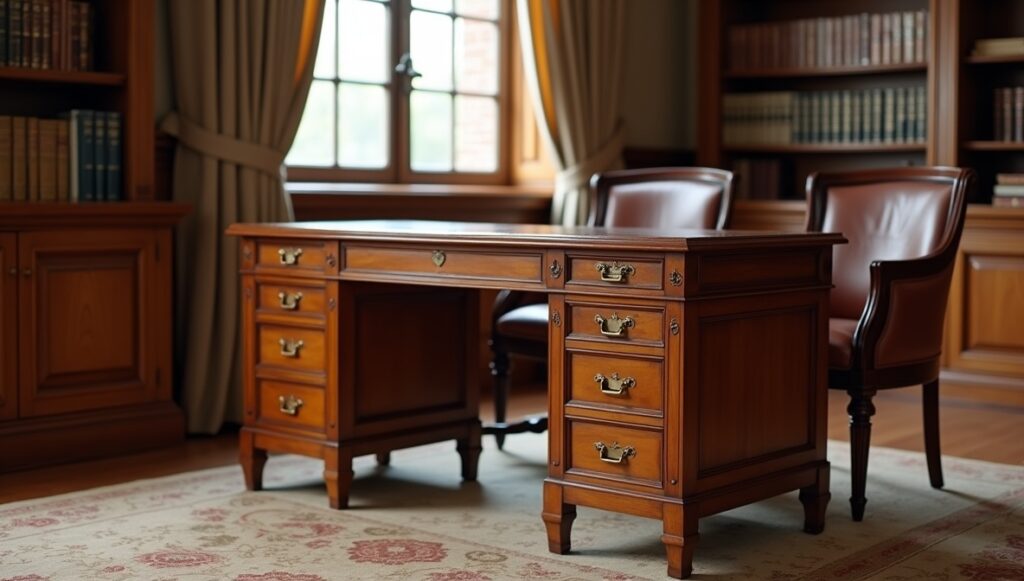 From its North Carolina beginnings, vintage Lexington furniture charts a distinctly American story: factory precision guided by old-world joinery, and tradition tempered by changing taste. Between the 1940s and 1980s, Lexington earned its name in bedrooms, dining rooms, and living spaces built for daily use—solid oak and walnut forms, cherry warmth, and mahogany veneers finished to a quiet sheen. Collectors still look for the brand’s signatures: crisp carved details, weighty case construction, brass hardware that has aged with dignity, and finishes that suggest careful sanding rather than hurried spray. Just as telling are the clues beneath—stamped or labeled marks, line names, and period-appropriate drawer interiors that help separate authentic pieces from later look-alikes. This legacy isn’t without complications. Sun-fading, veneer lift, loose joints, and replaced pulls can alter value, and restoration demands restraint if patina is to remain convincing. Yet in modern interiors, Lexington’s balance of traditional American profiles with mid-century and contemporary influences reads as intentional, not nostalgic—one reason well-preserved examples continue to command steady demand and strong prices.