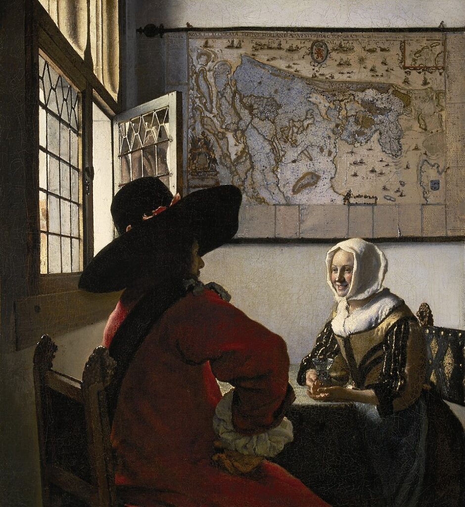 Johannes Vermeer - De Soldaat en het Lachende Meisje
