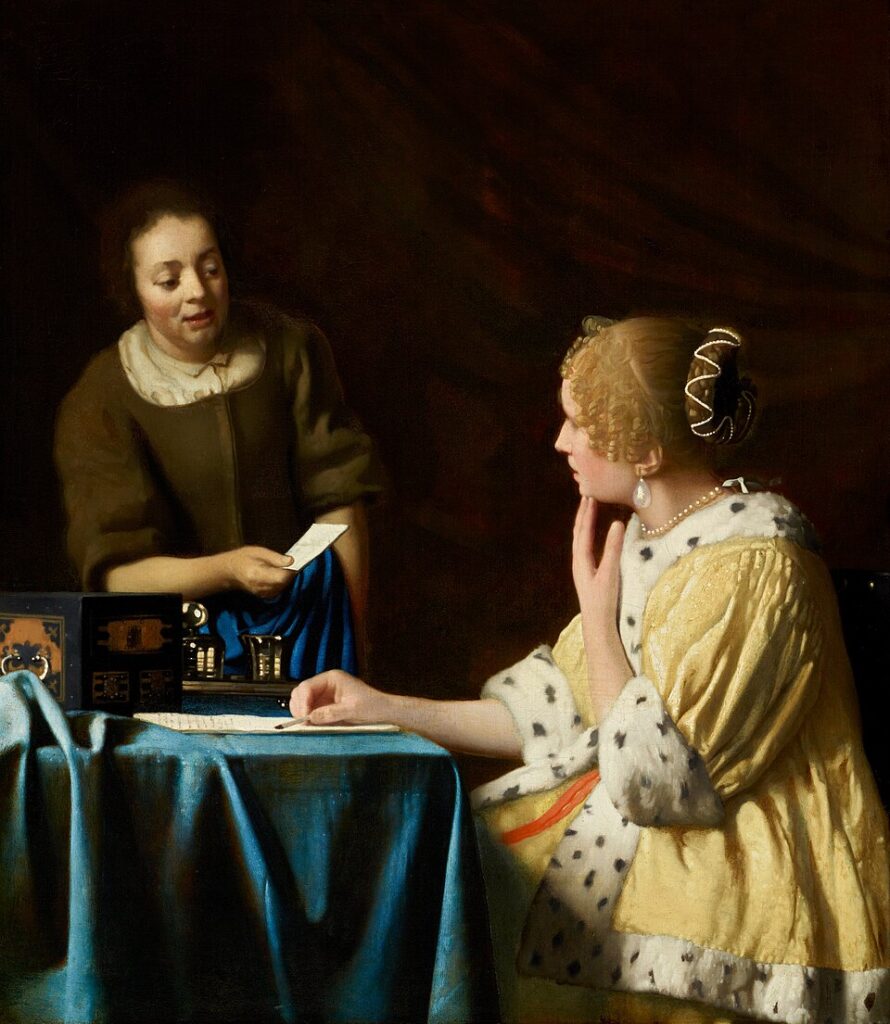 Johannes Vermeer - Mistress and Maid