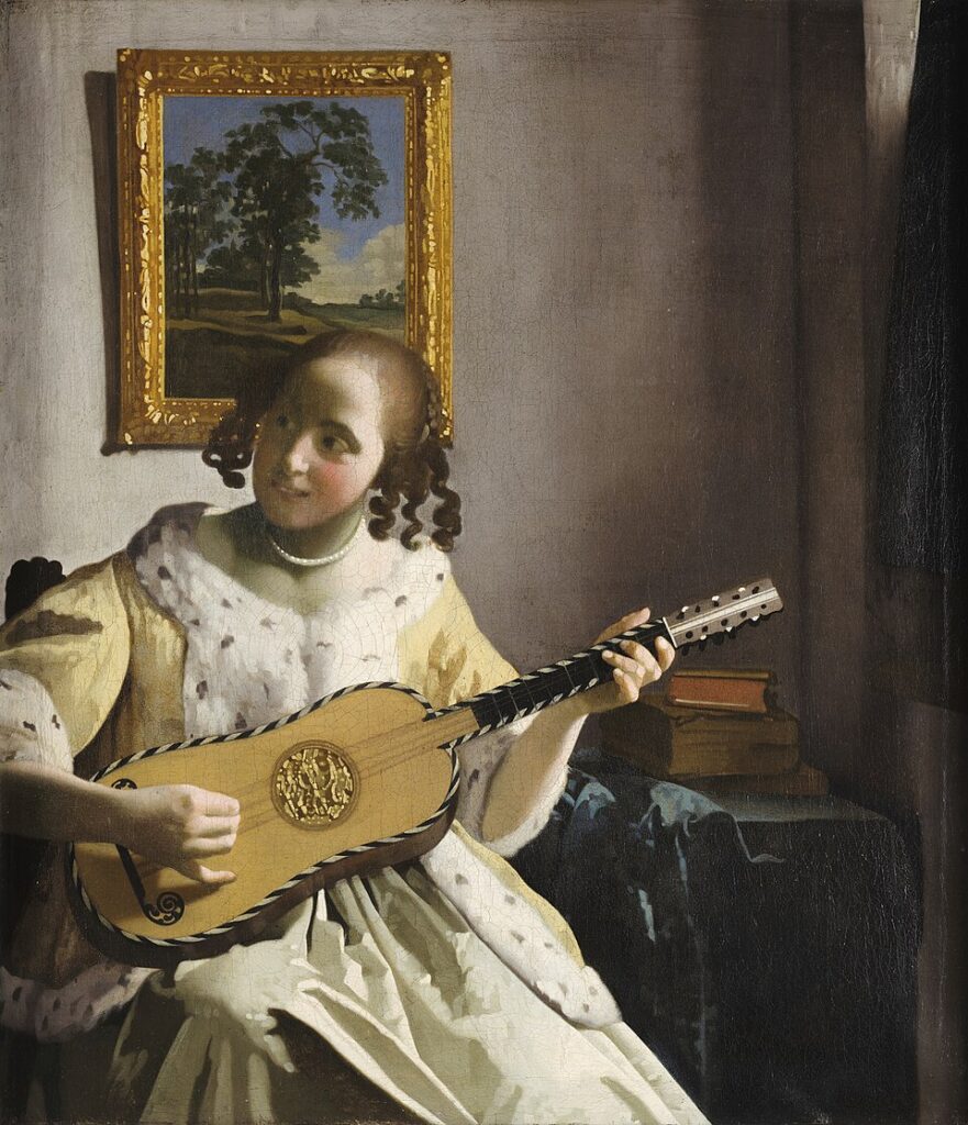 Johannes Vermeer The Guitar Player ca. 1672 - Grand Boudoir Johannes Vermeer - The Guitar Player