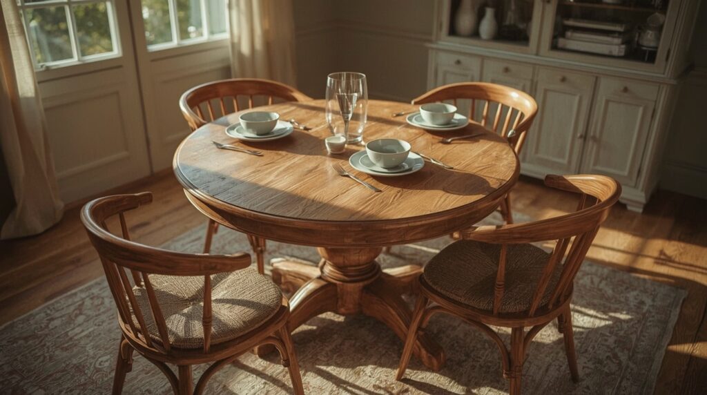 Discover why a vintage round dining table and chairs can transform any room—timeless charm, smart space use, and surprising style secrets inside.