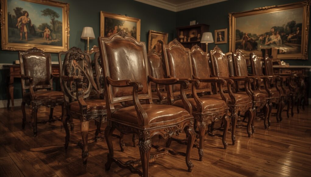 Why Antique Dining Chairs With Leather Seats Are Suddenly So In Demand