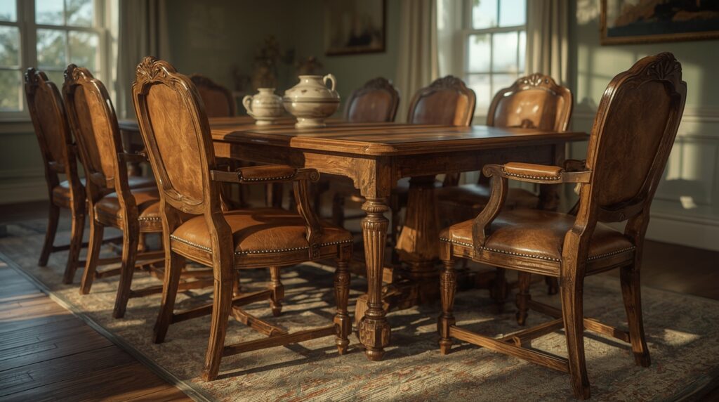 Discover why antique dining chairs with leather seats are coveted today—hidden maker marks, patina secrets, and buying tips inside.