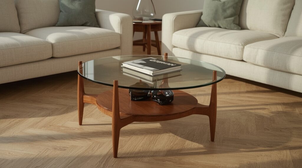 Why Everyone’s Hunting This Vintage Wood and Glass Coffee Table Look?