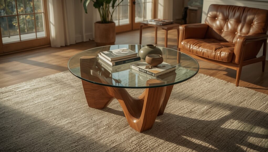 Why Everyone’s Hunting This Vintage Wood and Glass Coffee Table Look?