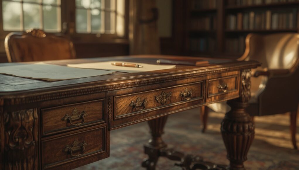 Why Everyone Wants an Antique Writing Desk With Drawers Right Now Why Everyone Wants an Antique Writing Desk With Drawers Right Now