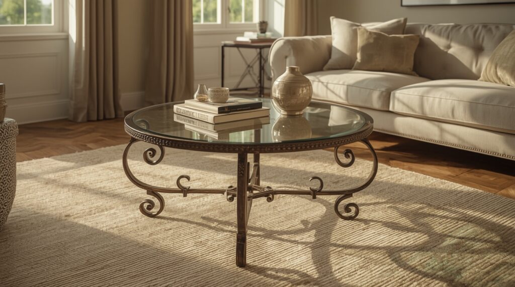 Discover how a vintage wrought iron coffee table with glass top can transform your living room—timeless charm, hidden details, and style secrets inside.