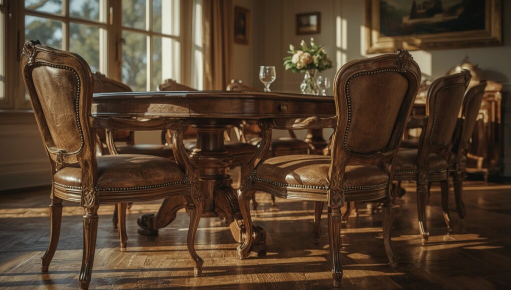 7 Antique Leather Dining Chairs That Instantly Make Any Room Feel Pricier