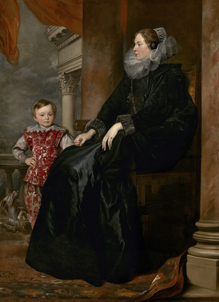A Genoese Noblewoman and Her Son, c. 1626