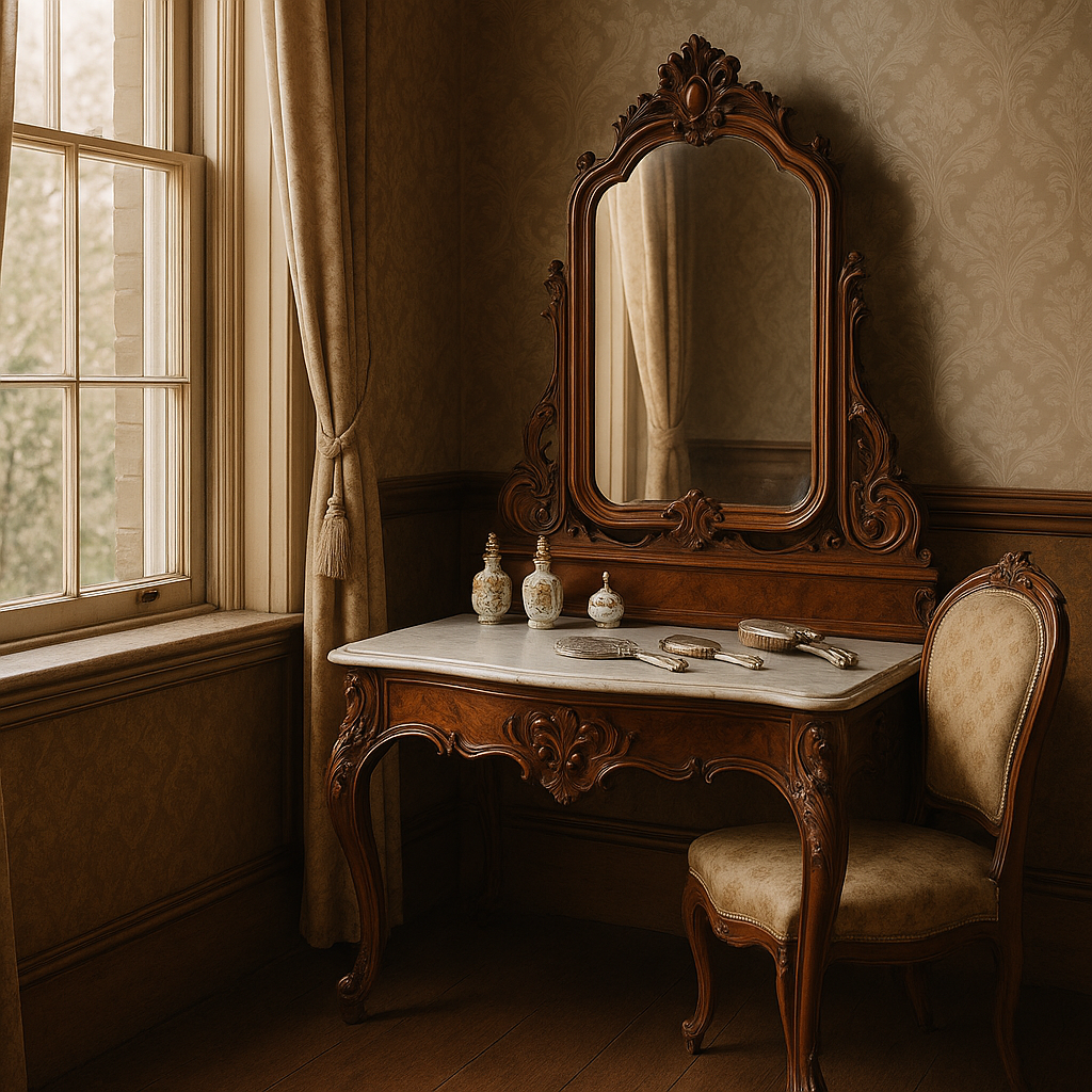 authentic 19th century victorian bedroom - Grand Boudoir Across the 19th century, the bedroom shifts from a semi-public chamber to a private, carefully staged interior—part sanctuary, part social signal. As domestic life narrowed behind the door, furniture grew more specialized and more expressive: the bed became an architectural centerpiece, wardrobes expanded into statement pieces, dressing tables turned into ritual stations of grooming, and the modest nightstand emerged as a new companion to nocturnal privacy. In the Empire period, authority and order dominate. Beds adopt rectilinear, temple-like forms with bold veneers—often mahogany—punctuated by gilt mounts, paw feet, and classical motifs that announce taste and allegiance to imperial ideals. Victorian bedrooms, by contrast, revel in abundance: walnut and rosewood surfaces deepen in color, silhouettes thicken, and storage multiplies to match a culture of accumulation and propriety. Rococo Revival introduces a more theatrical intimacy—carved C-scrolls, shellwork, and asymmetry animate headboards and mirrored wardrobes, while marquetry and gilded ornament suggest leisure and cultivated femininity. By the early Art Nouveau moment, lines soften and begin to flow; floral symbolism and whiplash curves appear in carved panels and metal fittings, hinting at modernity without fully abandoning tradition. These stylistic shifts were made possible by formidable cabinetmaking skill. Period workshops combined hand-cut joinery with increasing mechanization: dovetails and mortise-and-tenon frames undergird veneered show surfaces; book-matched panels and careful grain selection elevate even utilitarian forms. Carving remained a mark of status—crisp acanthus on English pieces, more sensuous French reliefs, and Central European folk-inflected motifs on regional sets. Ornament carried meaning: laurels and urns spoke of virtue and lineage; roses and shells suggested romance and refinement; heavy architectural mass implied stability and moral seriousness. National differences are legible at a glance. French bedroom suites often prioritize elegance and display—lighter proportions, richer gilding, and more sculptural curves. English sets tend toward sober grandeur, favoring solid construction and darker woods, with ornament disciplined by symmetry. Central European examples frequently blend court fashions with local craftsmanship, producing distinctive combinations of carved detail, painted elements, and practical storage. For collectors today, authenticity rests in small truths: tool marks beneath polished surfaces, period-appropriate hardware, consistent oxidation in joints, and construction methods that align with the claimed date. Beware modern “antiqued” finishes, replaced backs, overly aggressive sanding that erases edges, and mismatched sets assembled to appear original. Restoration should be reversible and conservative—retain patina, repair rather than replace veneer, and match old finishes without making the piece look newly minted. Market value follows both fashion and condition: complete suites command premiums, as do documented provenance and rare woods like rosewood. Yet demand increasingly favors pieces that can live in modern homes—smaller wardrobes, adaptable dressing tables, and beds that can be sensitively converted to contemporary mattress sizes without sacrificing historical integrity.