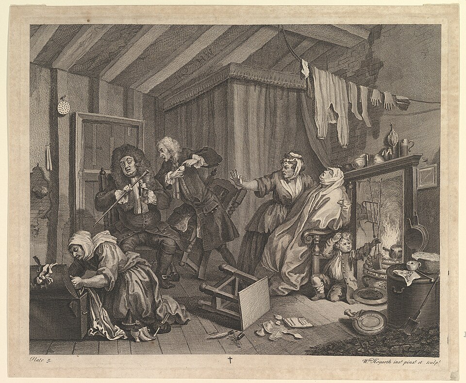 A Harlots Progress Plate 5 MET DP825205 - Grand Boudoir A Harlot's Progress, Plate 5