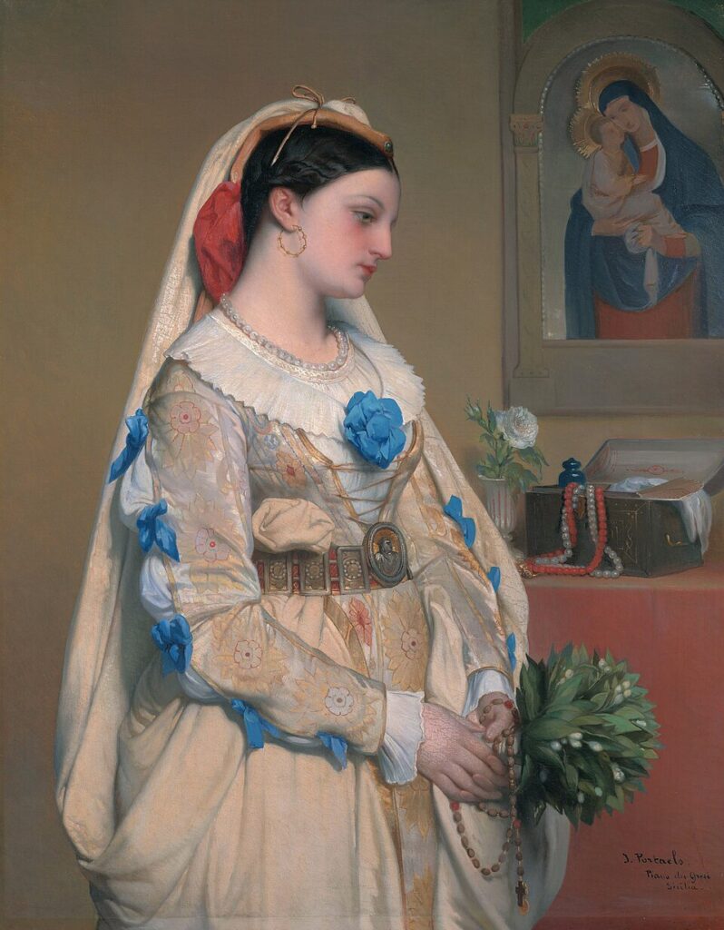 A Sicilian bride, by Jan Frans Portaels