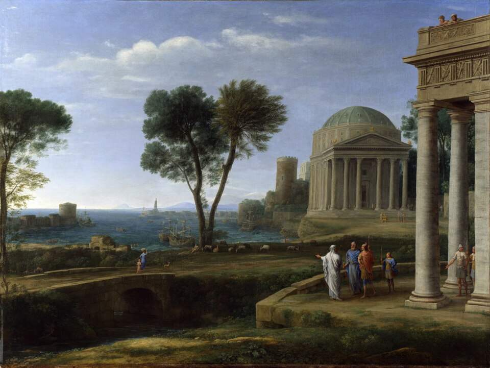 Claude Lorrain - Landscape with Aeneas at Delos