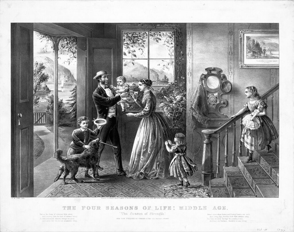 Currier and Ives - The Four Seasons of Life - Middle Ag
