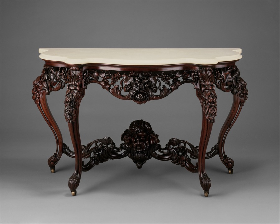 Console Table
Attributed to John Henry Belter American
or attributed to J. H. Belter & Co.
ca. 1855