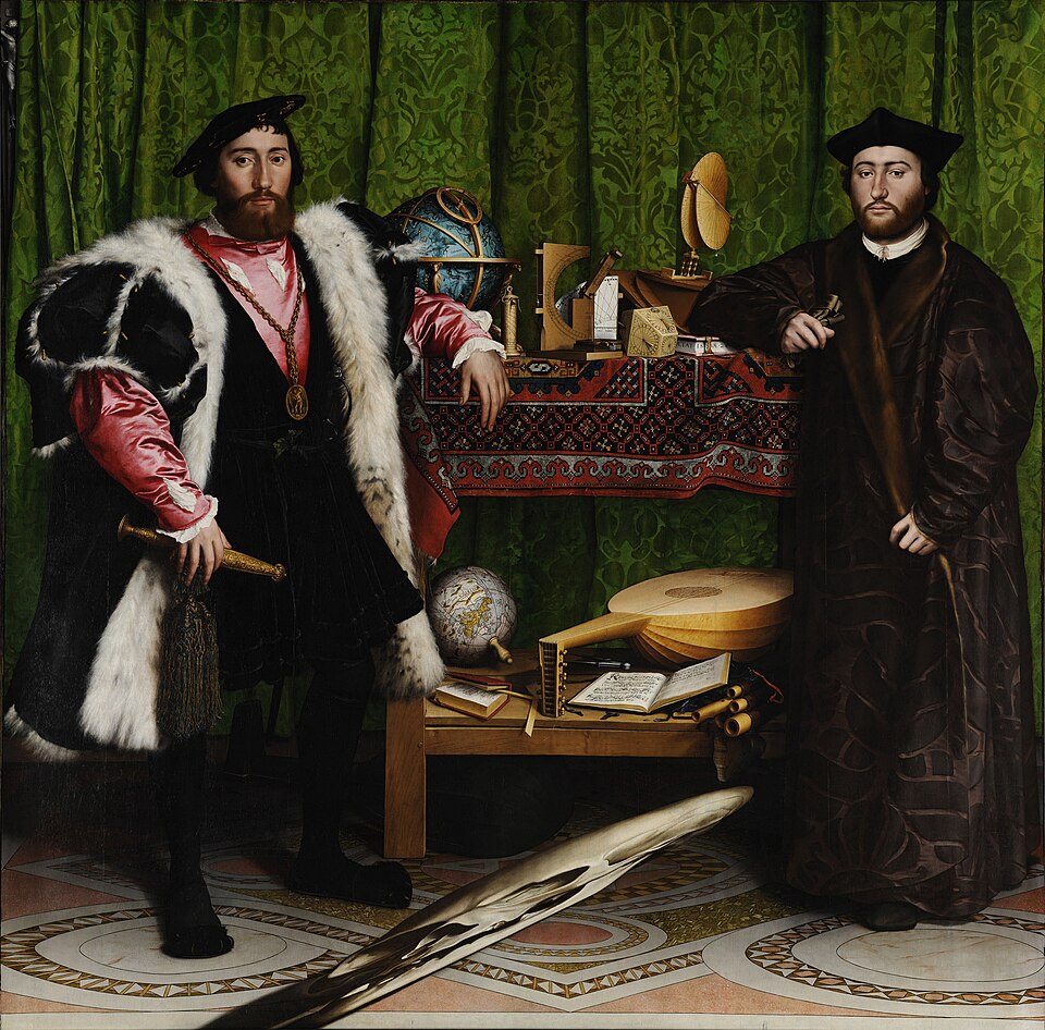 Hans Holbein the Younger The Ambassadors Google Art Project - Grand Boudoir Hans Holbein the Younger Hidden Code: Museum Experts Unveil a Tudor Secret