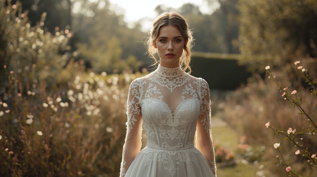 Lucid Origin a cinematic photo of Ultra realistic bridal portr 0 - Grand Boudoir Curators Uncover the Secret History of a Bride’s Vintage Dress