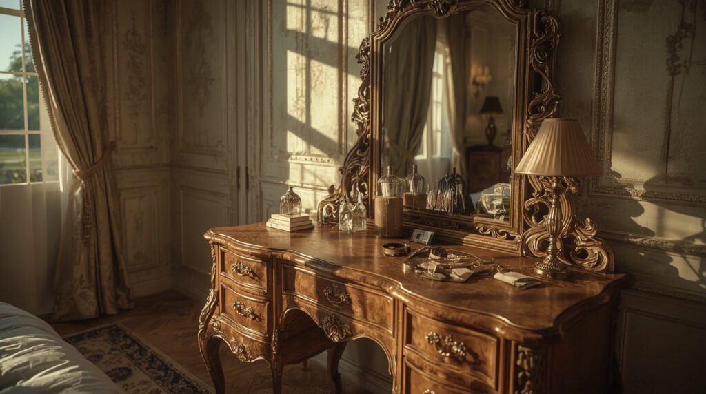 Why This Antique Dressing Table With Mirror Is the Missing Piece in Your Room