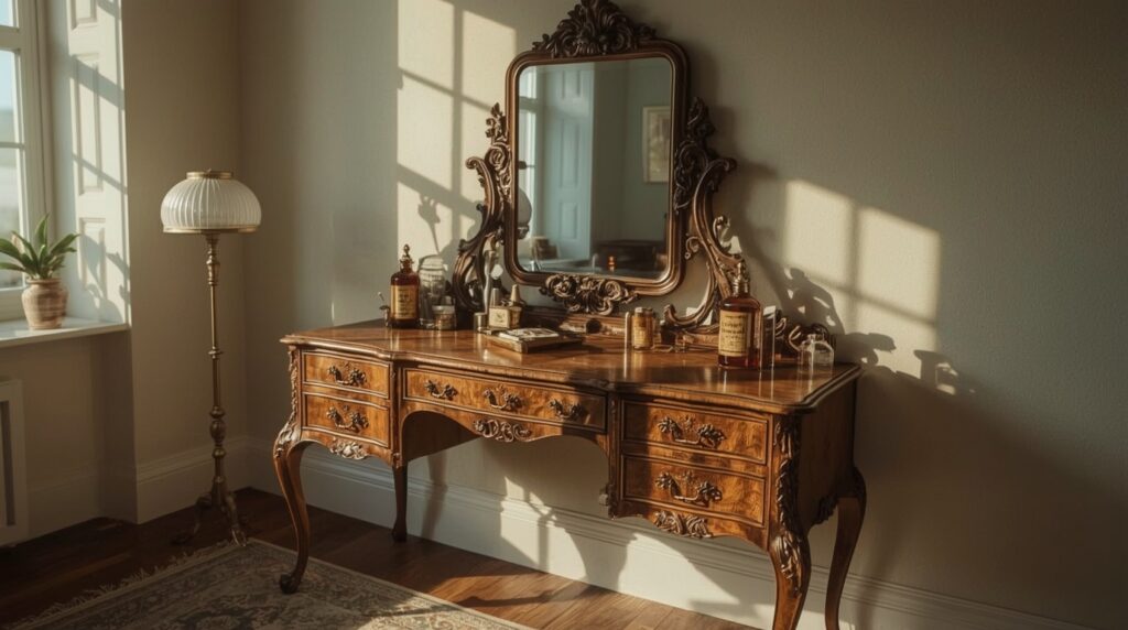 Discover why an antique dressing table with mirror can transform any room—hidden craftsmanship, rare details, and what to look for before you buy.