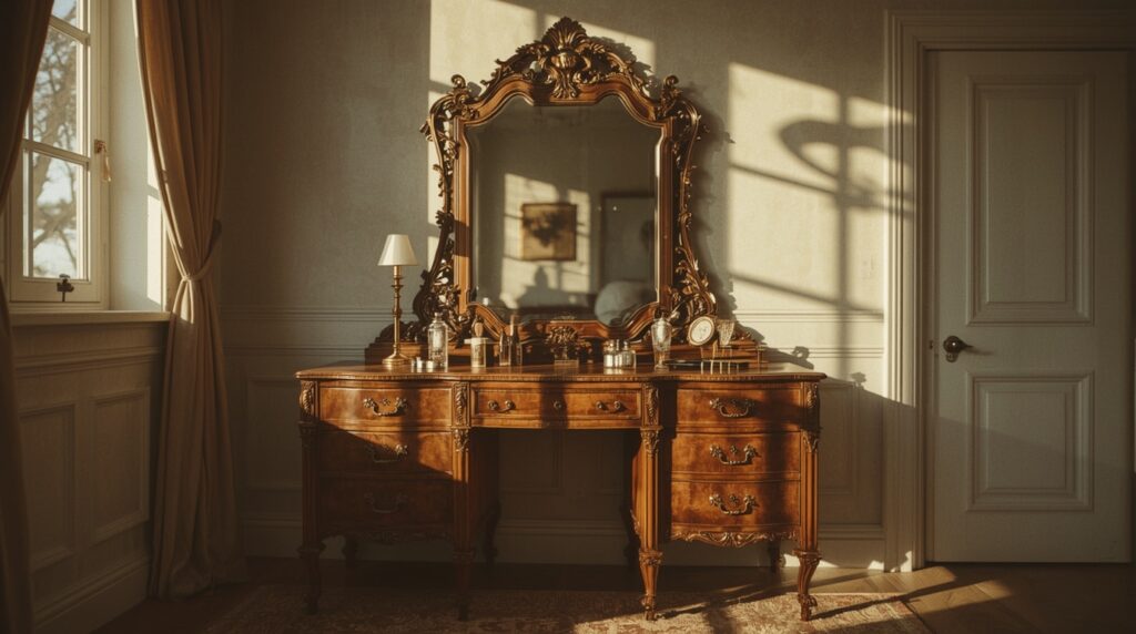 Why This Antique Dressing Table With Mirror Is the Missing Piece in Your Room