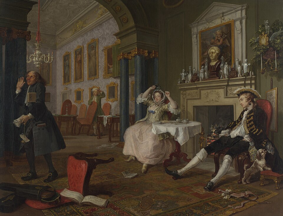 Marriage A la Mode 2 The Tete a Tete William Hogarth 1 - Grand Boudoir Marriage A-la-Mode 2, The Tête à Tête