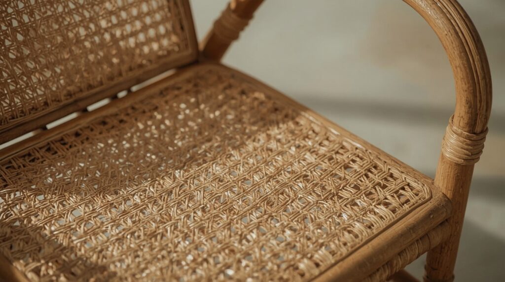 lucid realism long exposure time photography of Ultra realistic Pinterest style close up of a 1 - Grand Boudoir Why Vintage Cane Dining Chairs Are Suddenly Everywhere (And How to Choose)