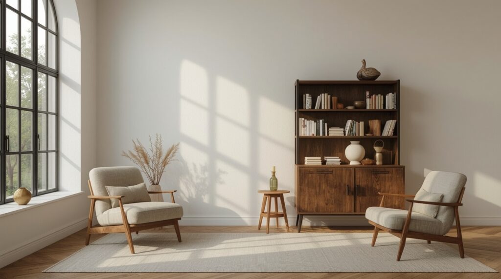 lucid realism retro style photography of Ultra realistic Pinterest style modern minimalist int 1 - Grand Boudoir This Antique Bookshelf Detail Can Instantly Make Any Room Look Priceless