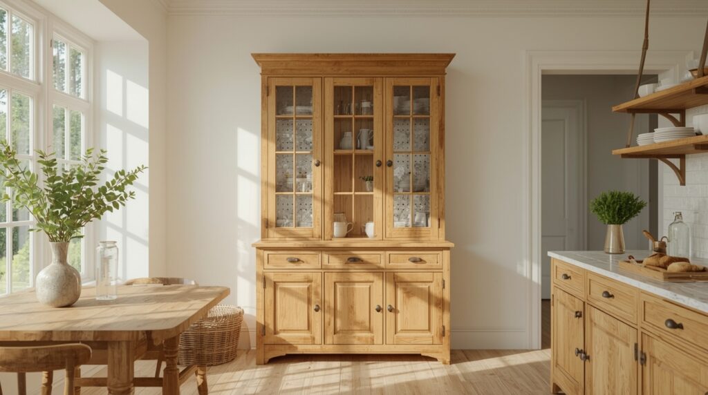 lucid realism retro style photography of Ultra realistic bright Pinterest style farmhouse kitc 1 - Grand Boudoir Discover how to accurately evaluate and sell antique pie cabinets by understanding their history, construction, and today's market trends.