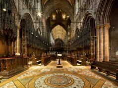 Cathedrals of Shadow and Light: The Enduring Spell of Gothic Awe Capture of Chester Cathedral's intricate Gothic architecture and historic charm.