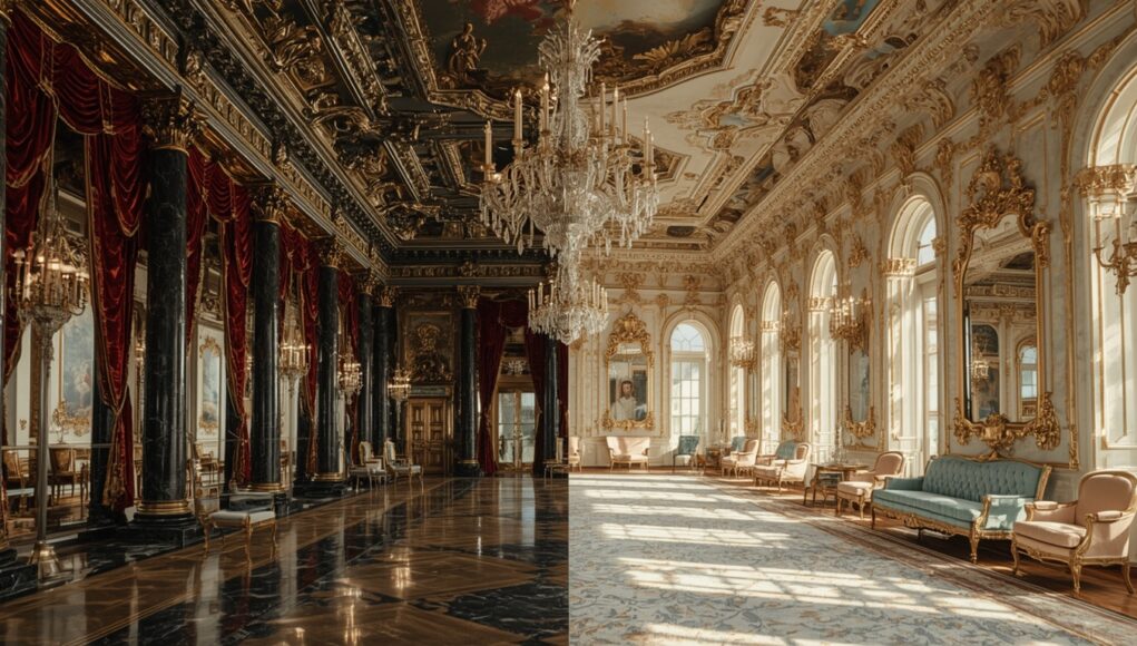 Rococo vs Baroque: Interior Worlds of Power, Desire, and Divine Excess Rococo vs Baroque: Interior Worlds of Power, Desire, and Divine Excess