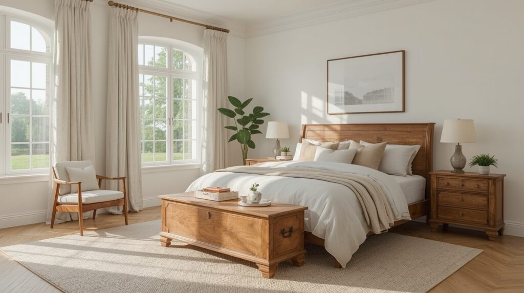 lucid realism high dynamic range HDR photography of Ultra realistic bright Pinterest style bed 1 - Grand Boudoir Unlock the hidden stories inside an antique cedar chest—why collectors chase them, how to spot a gem, and what yours might be worth today.