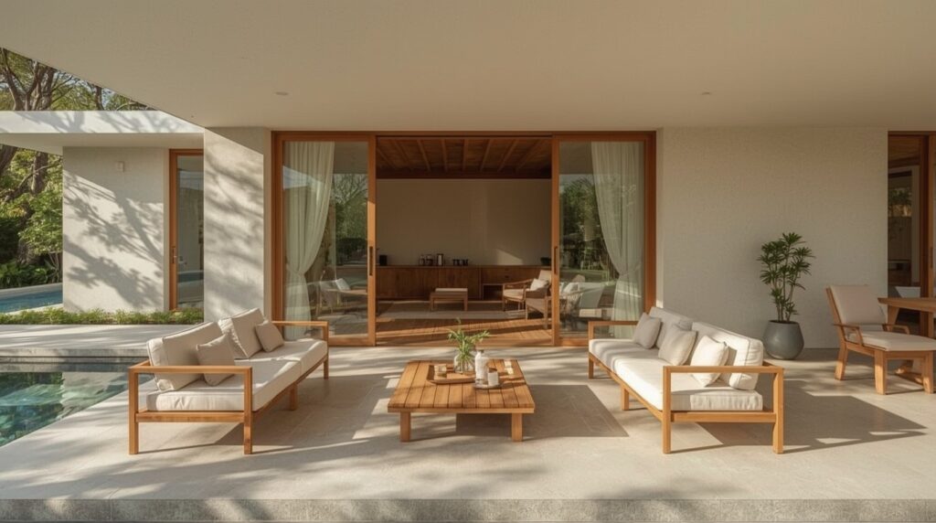 lucid realism long exposure time photography of Ultra realistic bright Pinterest style luxury 0 2 - Grand Boudoir Japandi outdoor furniture ideas to transform your calm retreat