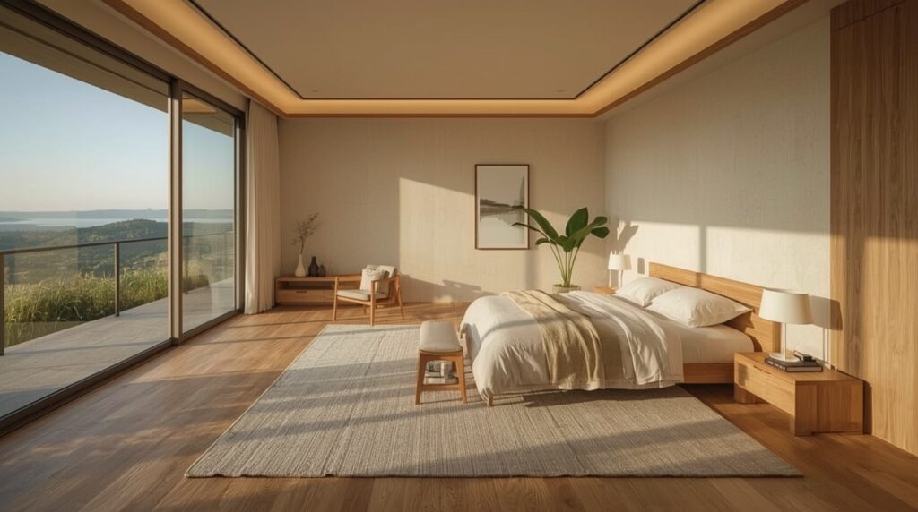 lucid realism long exposure time photography of Ultra realistic bright Pinterest style spaciou 0 1 - Grand Boudoir Japandi bedroom furniture ideas that instantly calm your space