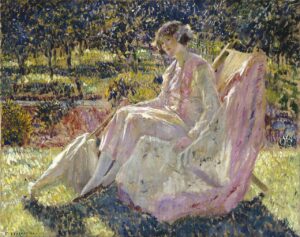 Frederick Carl Frieseke Sunbath Google Art Project - Grand Boudoir Frederick Carl Frieseke (1874–1939) stands among the most distinguished American painters associated with the Giverny colony and the broader movement of American Impressionism.