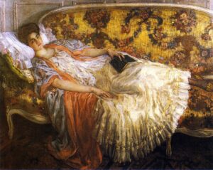 Frederick Carl Frieseke 1906 Rest - Grand Boudoir Frederick Carl Frieseke (1874–1939) stands among the most distinguished American painters associated with the Giverny colony and the broader movement of American Impressionism.