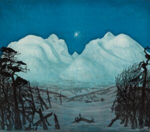 Harald Sohlberg Vinternatt i Rondane 1917 - Grand Boudoir Harald Sohlberg