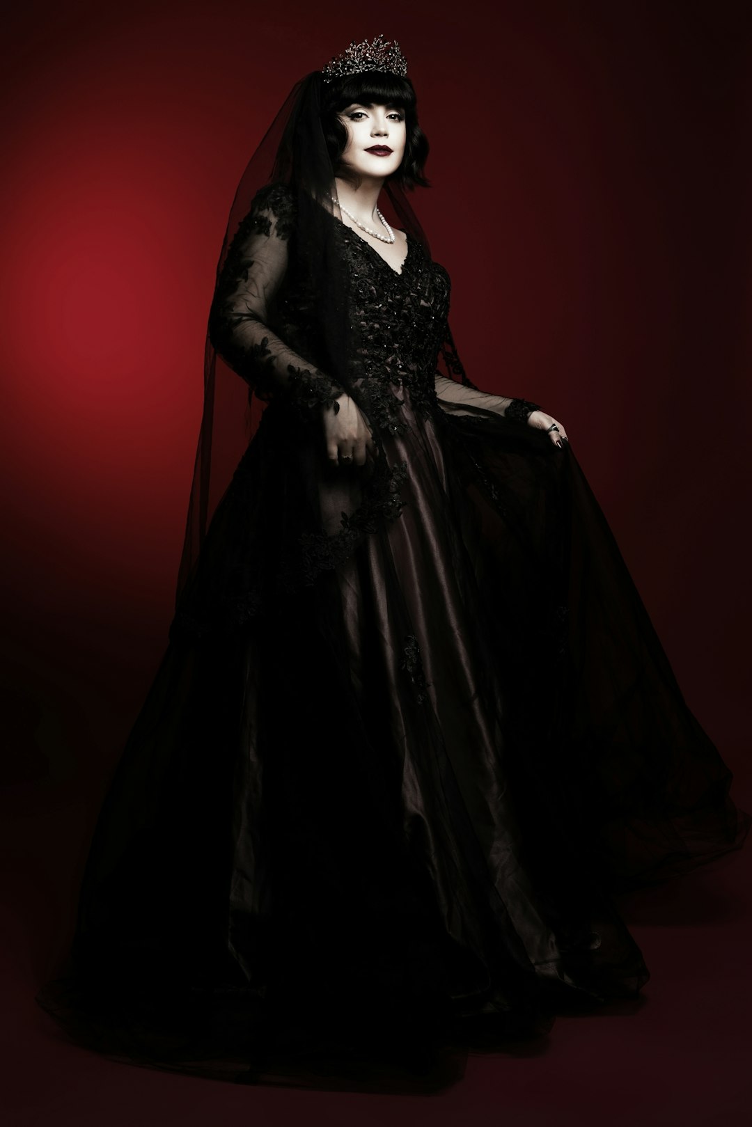 photo 1720509949811 58199e704280 - Grand Boudoir Gothic Wedding Dresses Are the Darkly Romantic Trend Brides Crave