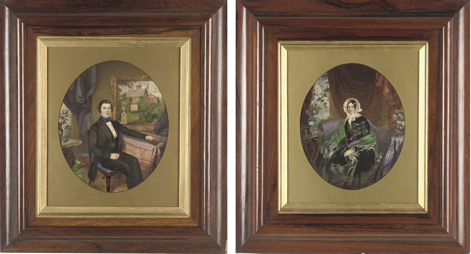 Companion Portraits of a Young Man and a Woman in a Victorian Interior F. W. Lock 1850 - Grand Boudoir From opulent curls to strict updos, Victorian hairstyles hide bold secrets beneath prim exteriors—discover the meanings behind the hair.