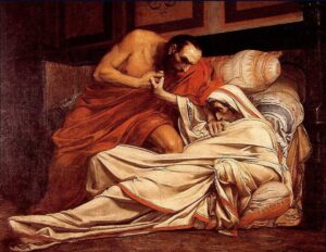 JPaul Laurens The Death of Tiberius - Grand Boudoir Jean-Paul Laurens (1838–1921) occupies a central place in the history of late 19th- and early 20th-century French academic painting.