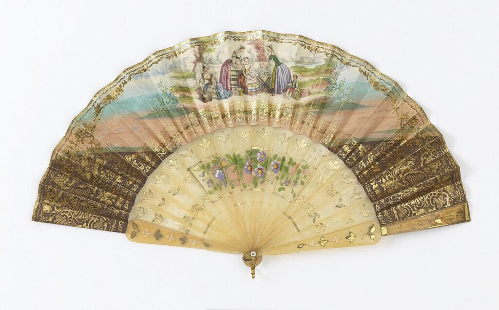 Pleated Fan possibly Cuba mid 19th century CH 18186881 2 - Grand Boudoir Antique Hand Fans: The Surprisingly Valuable Treasures Hiding in Plain Sight