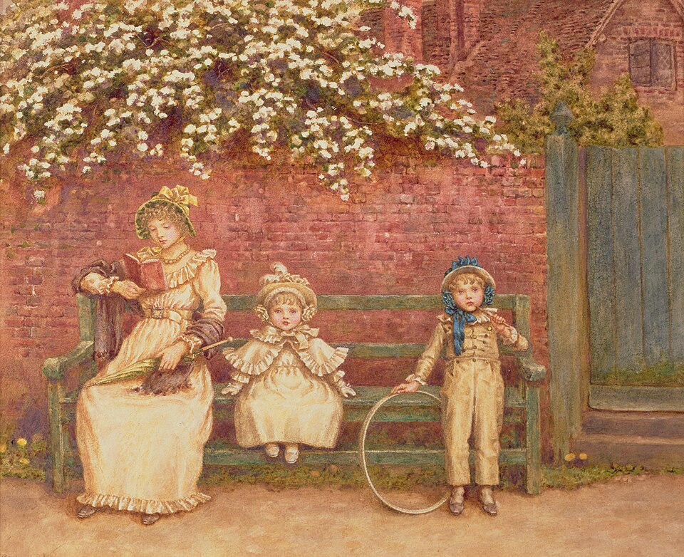 The Garden Seat Kate Greenaway 62 1924 111 - Grand Boudoir Discover the secret language of the Victorian bonnet—status, scandal, and style all stitched into one deceptively modest accessory.