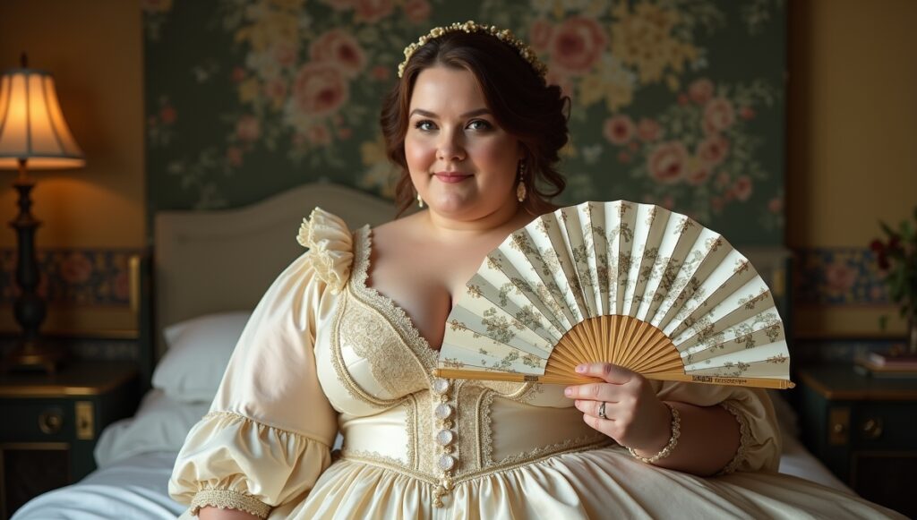 flux dev exquisite high fashion photography of Ultra realistic luxury historical fashion 0 6 - Grand Boudoir Victorian Hand Fans: The Secret Language Hidden in Elegant Accessories